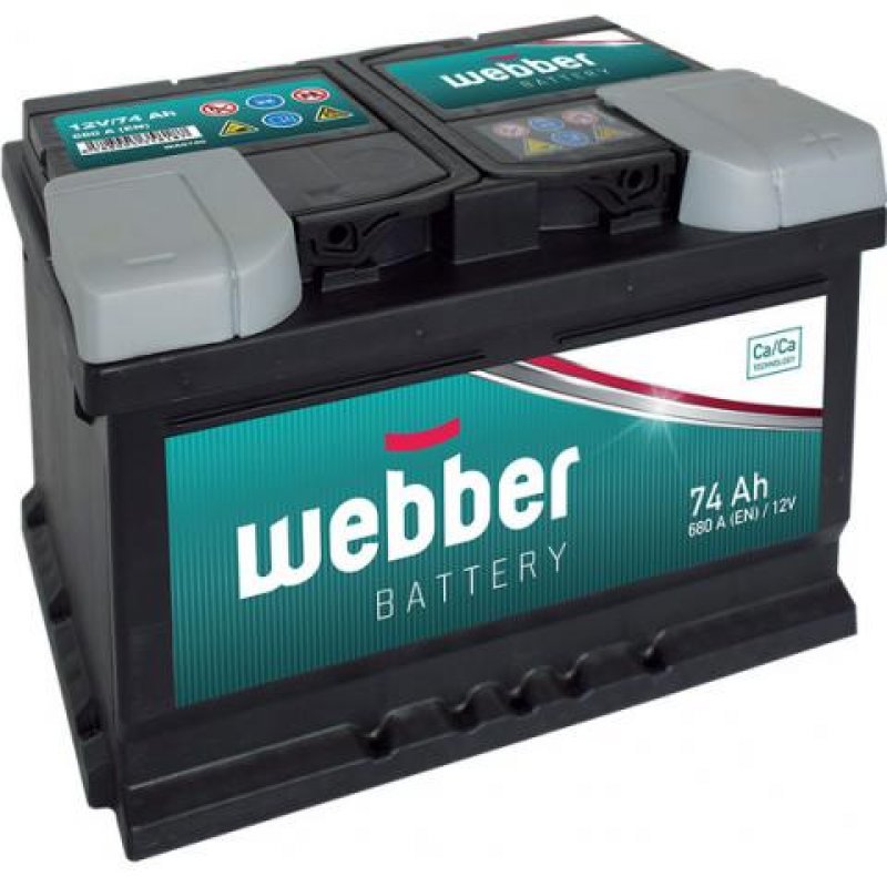 Akumulator WEBBER 12V 74Ah 680A, wa0740