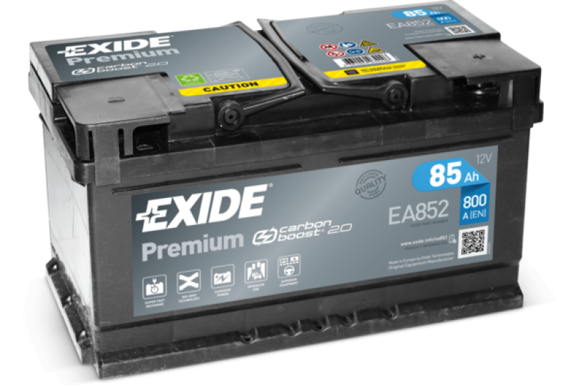 Akumulator Exide Premium 12V 85Ah 800A, EA852