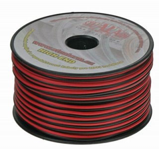 Kabel 2x1 mm, čiernočervený, 2linka