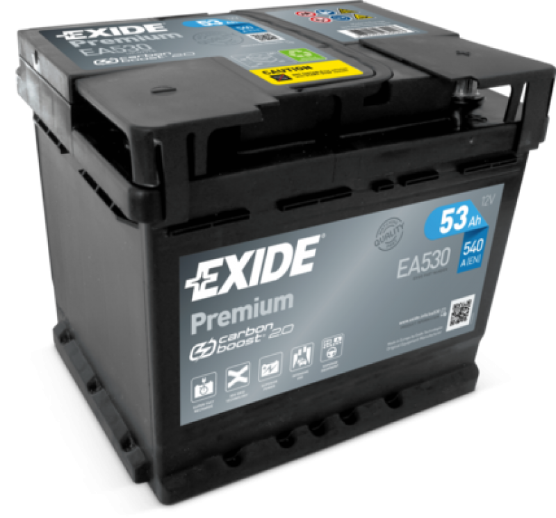 Autobatéria Exide Premium 12V 53Ah 540A EA530