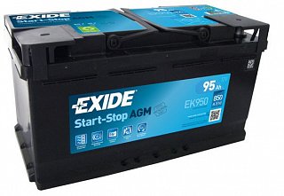 EXIDE Micro-hybrid AGM 12V 95Ah 850A EK950