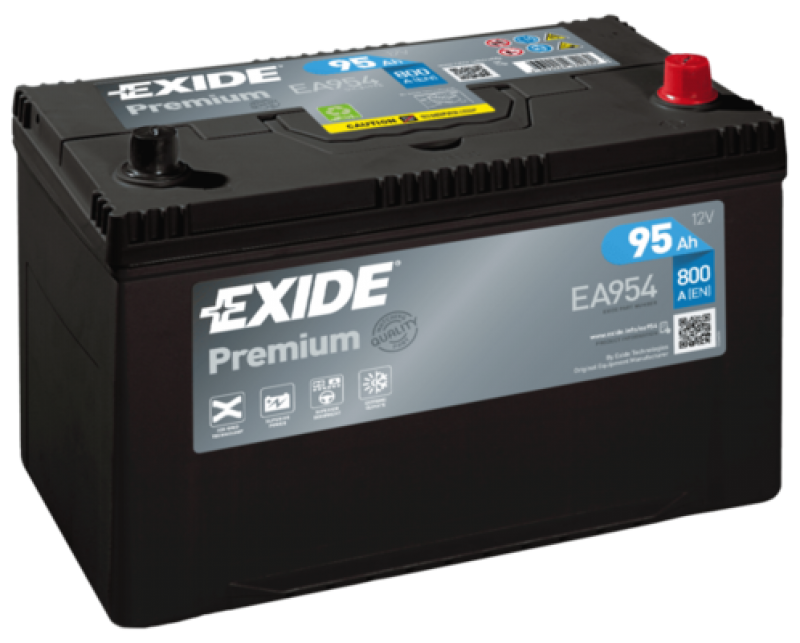 Akumulátor Exide Premium 12V 95Ah 800A JAP P+ EA954