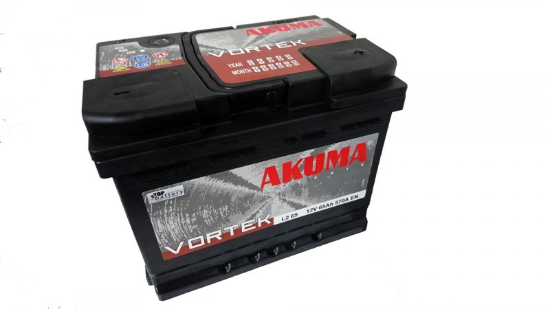 Akumulator AKUMA Vortek + 12V 65Ah 570A L2 65