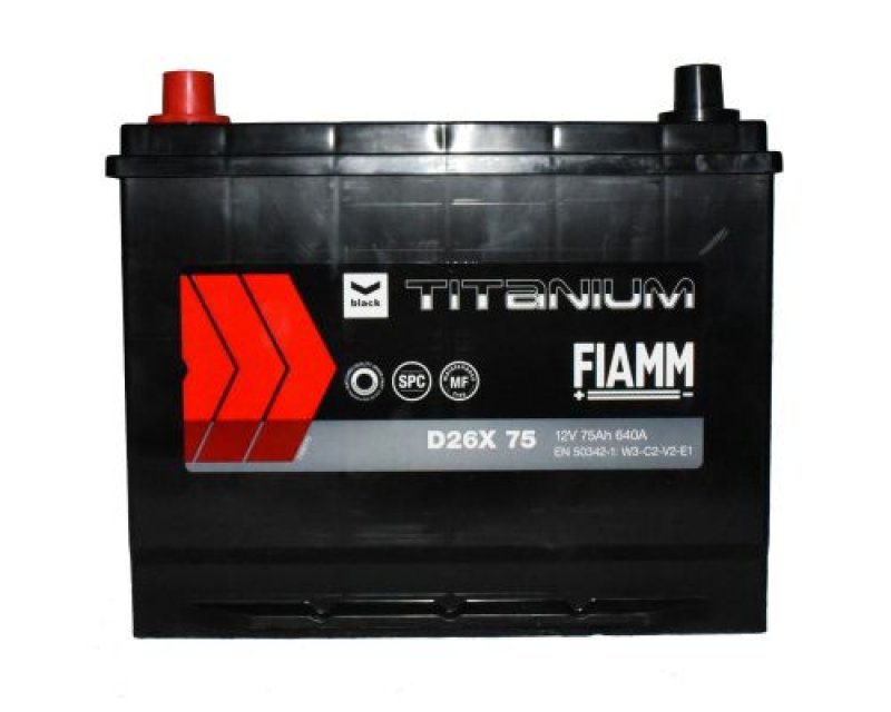 Fiamm Black Titanium 12V 75Ah 640A D26X 75