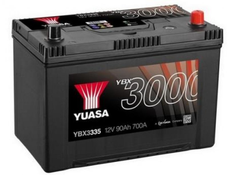 Akumulator YUASA Black 12V 90Ah 700A P+, YBX3335