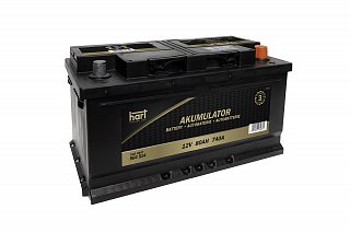 Akumulator HART 12V 80Ah 740A, 564 514