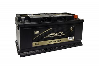 Akumulator HART 12V 83Ah 720A, 564 500