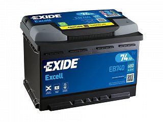 Exide Excell 12V 74Ah 680A EB740