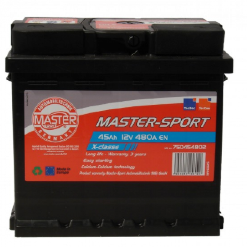 Master-Sport 12V 45Ah 480A 780454802