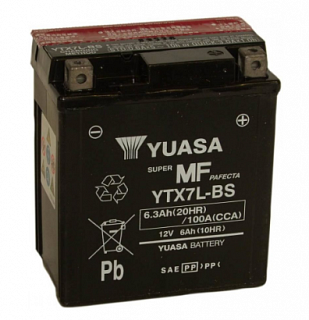 Yuasa YTX7L-BS 12V 6Ah 100A