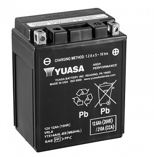 Yuasa YTX14AHL-BS 12V 12Ah 210A