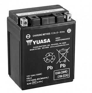 Akumulátor Yuasa YTX14AHL-BS 12V 12Ah 210A