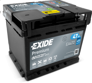 Exide Premium 12V 47Ah 450A EA472