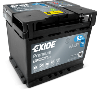 Exide Premium 12V 53Ah 540A EA530