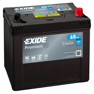 Exide Premium 12V 65Ah 580A EA654