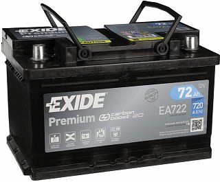 Exide Premium 12V 72Ah 720A EA722