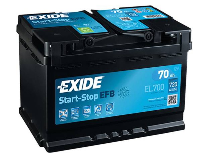 Exide Štart-stop EFB 12V 70Ah 720A EL700