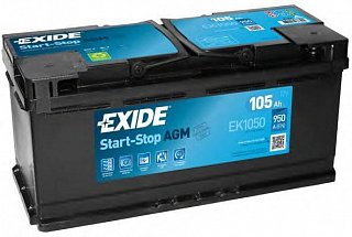 Exide Štart-stop AGM 12V 105Ah 950A EK1050