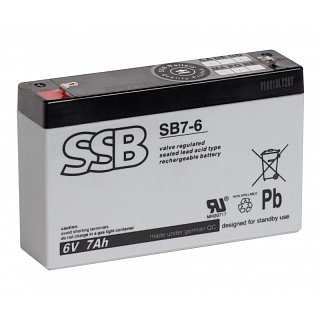 Akumulator SSB SB7-6 6V 7Ah