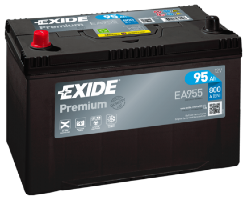 Akumulátor Exide Premium 12V 95Ah 800A JAP L+ EA955