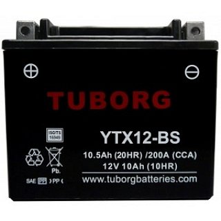 Tuborg YTX12-BS 12V 10,5Ah 200A
