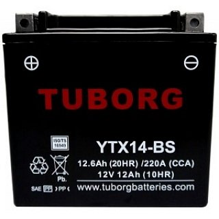 Tuborg YTX14-BS 12V 12,6Ah 220A