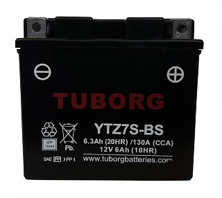 TUBORG YTZ7S-BS 12V 6,3Ah 130A