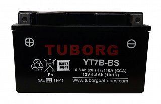 TUBORG YT7B-BS 12V 6,8AH 110A