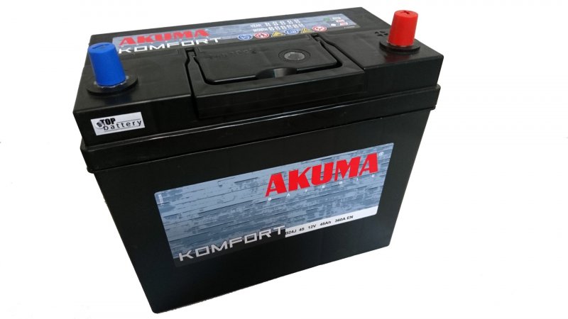 Akumulator AKUMA Komfort 12V 45Ah 360A B24J 45