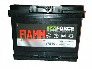 Fiamm ECOFORCE AGM 12V 60Ah 680A VR680