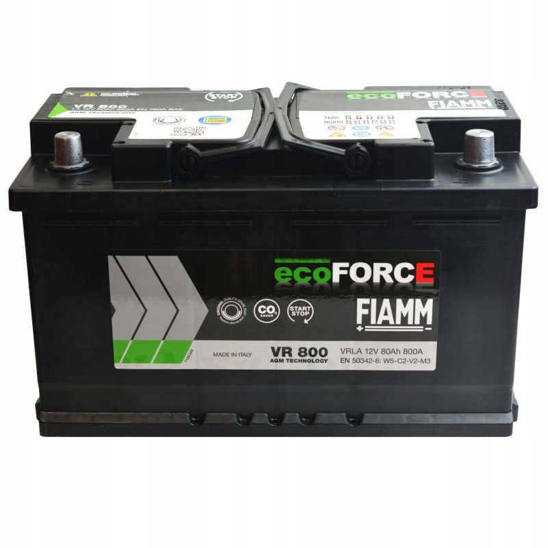 Fiamm ECOFORCE AGM 12V 80Ah 800A VR800