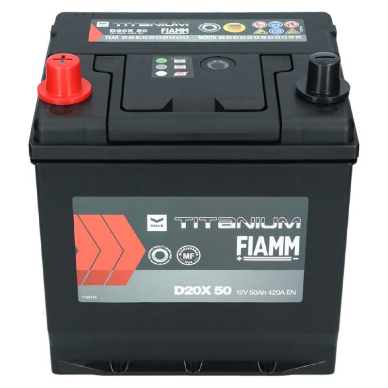 Fiamm Black Titanium 12V 50Ah 420A D20X 50