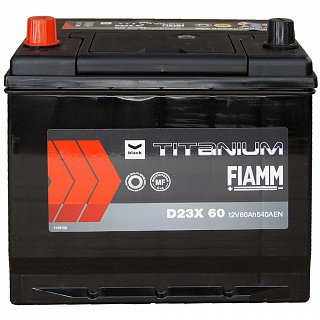 Fiamm Black Titanium 12V 60Ah 540A D23X 60