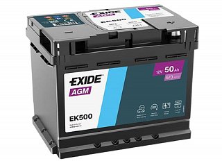 Exide AGM 12V 50Ah 570A EK500