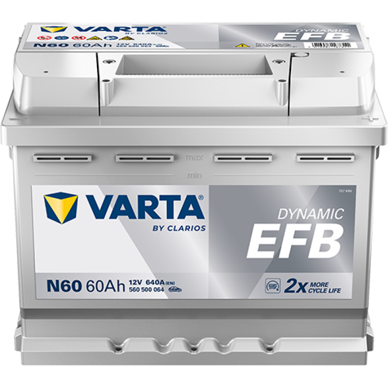 Varta Blue Dynamic EFB 12V 60Ah 640A 560 500 064