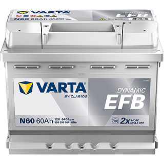 Varta Blue Dynamic EFB 12V 60Ah 640A 560 500 064
