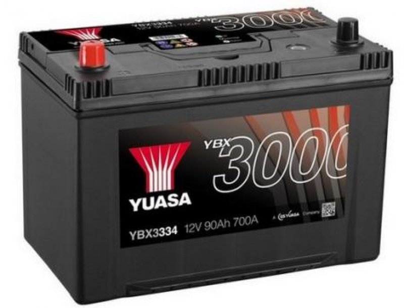 Akumulator YUASA Black 12V 95Ah 720A L+, YBX3334